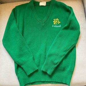 Kids green Irish sweater